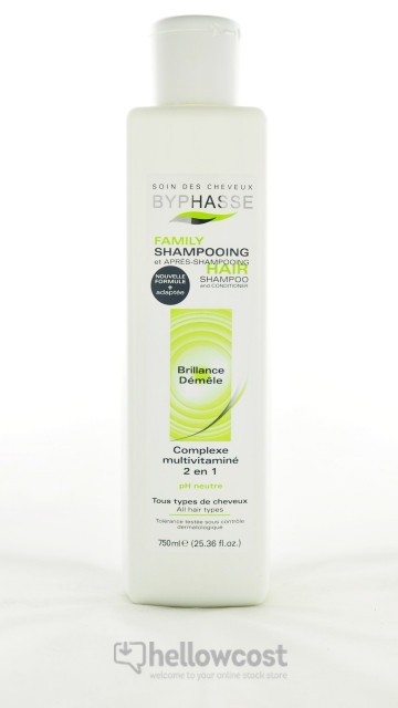 Le Shampooing 2 En 1 Byphasse 750 Ml