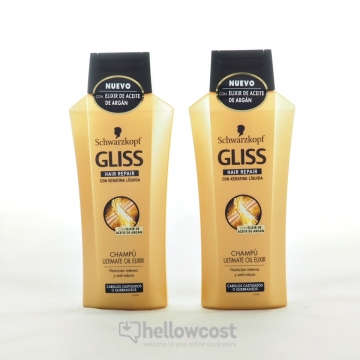 Gliss Shampooing Ultimate Huile Précieuse 2X300 ml