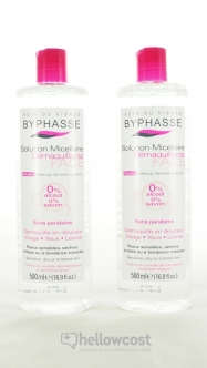 Byphasse Solution Micellaire Démaquillante 2x500 ml - Hellowcost