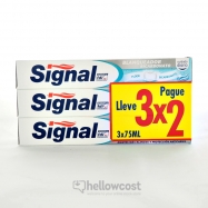 Signal Dentifrico Blanqueador Bicarbonato 3X75 ml - Hellowcost
