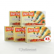 Pay Pay Sardines A L’huile Végétale Poids Net 5X120gr - Hellowcost