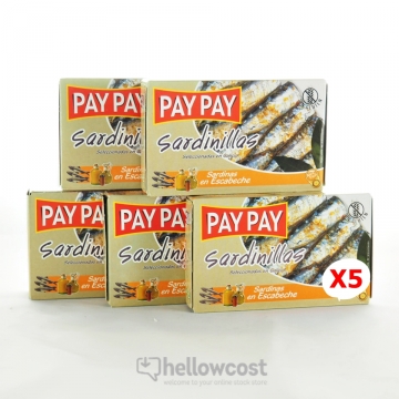 Pay Pay Petites Sardines En Sauce Marinade 5X90gr