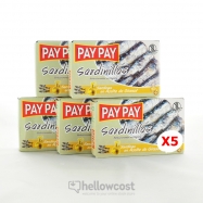 Pay Pay Petites Sardines A L’huile De Tournesol Poids Net 5X90gr - Hellowcost