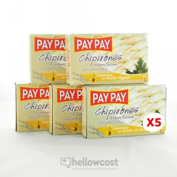 Pay Pay Calmars Entiers Farcis A L’huile Végétale Poids Net 5X115gr