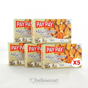 Pay Pay Moules En Sauce A L’ail Poids Net 5X115gr
