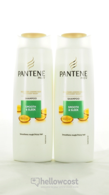 Pantene Champú Suave Y Liso 2X400 ml