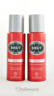 Brut Attraction Totale Deodorant Spray 2X 200 ml - Hellowcost