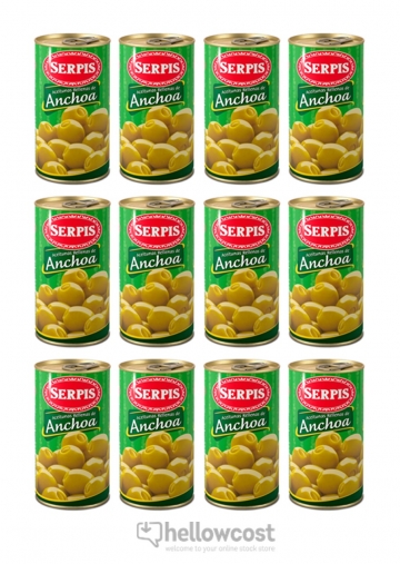 Serpis Olives Farcies Aux Anchois 300 gr Caja De 12