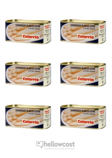 Arperges Blanches Celorrio 8-12 Tres Grosses Poids Net 660 gr Poids Net Égoutté 425 gr