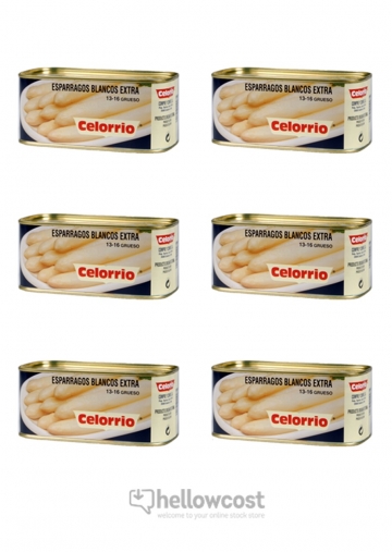 Arperges Blanches Celorrio 13-16 Tres Grosses Poids Net 660 gr Poids Net Égoutté 425 gr