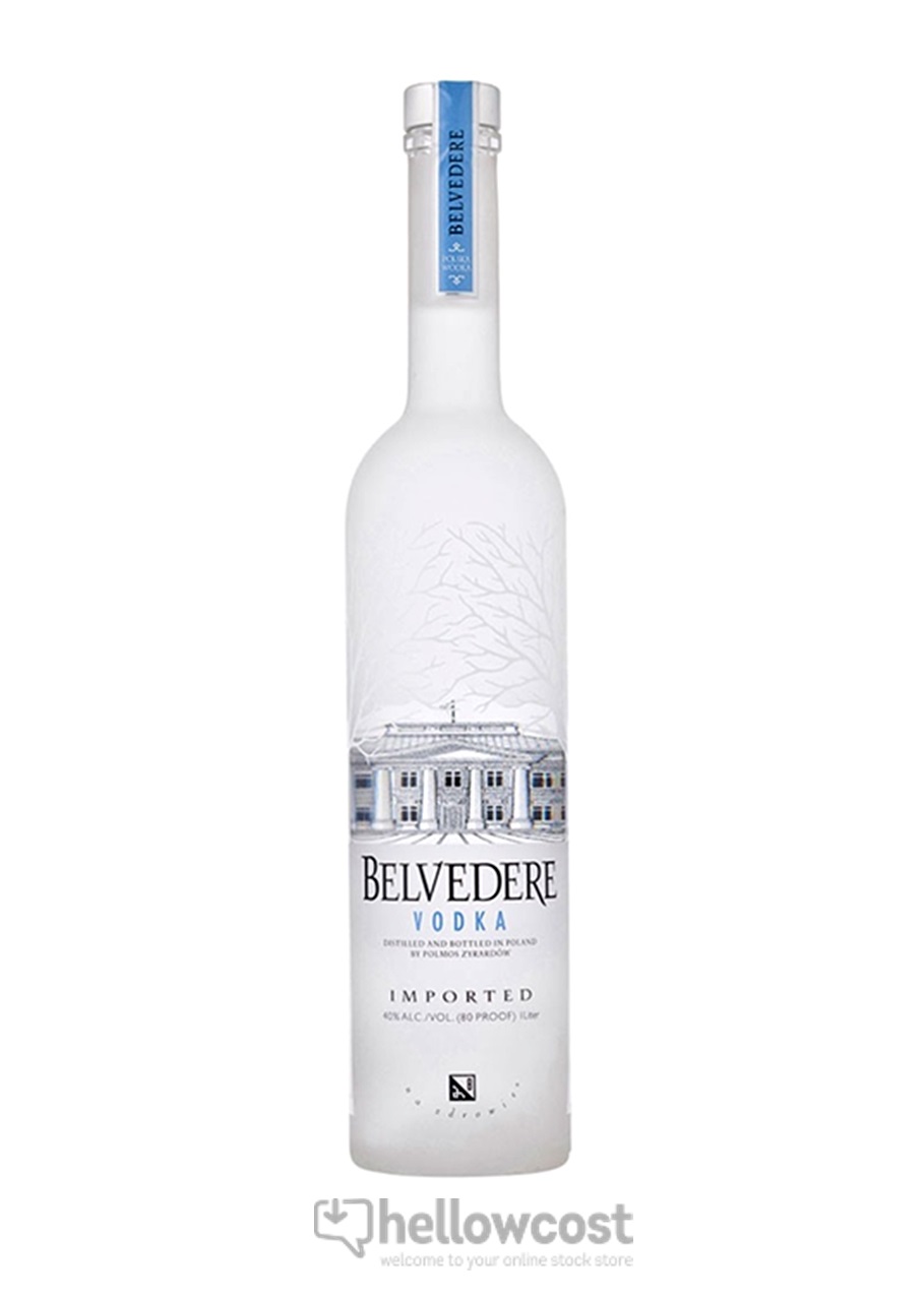 Bouteille de vodka Belvédère vide -  France