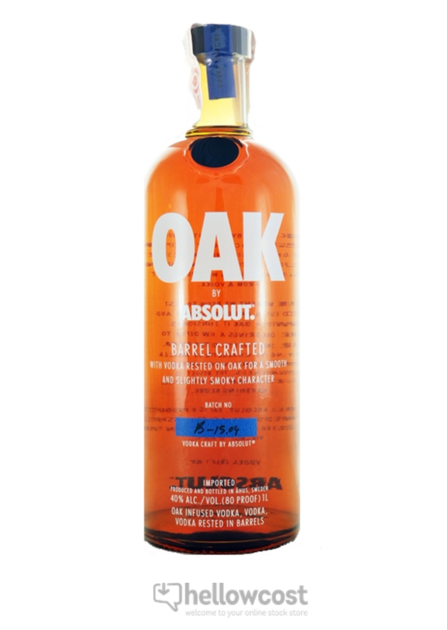 Absolut Oak Barrel Crafted Vodka 40 100 cl Hellowcost, bienvenue à