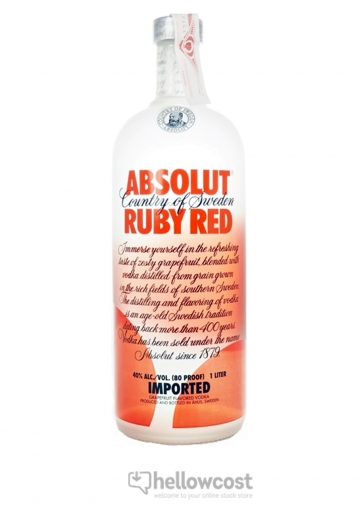 Absolut Ruby Red Vodka 40% 1 Litre