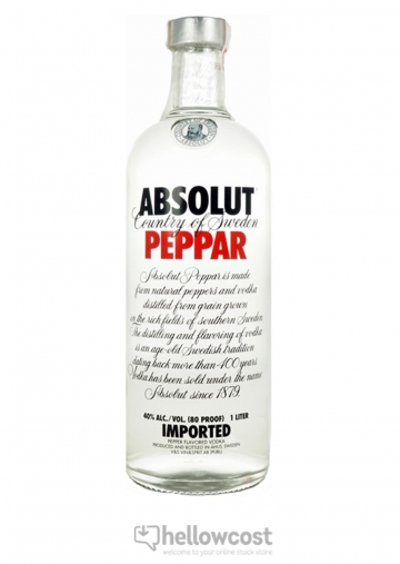 Absolut Peppar Vodka 40% 1 Litre