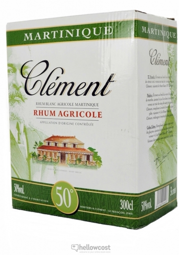 Clement Rhum Blanc 50% Box 300 cl