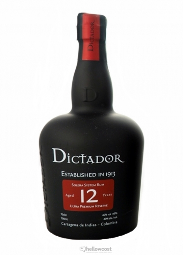 Dictador 12 Ans Rhum 40% 70 Cl