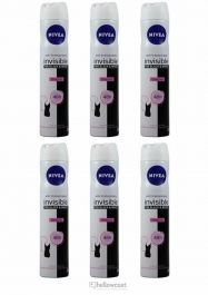 Nivea Desodorante Black White For Woman Spray 6x200 ml - Hellowcost