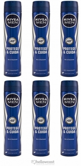 Nivea Deodorant Protec Care For Men Spray 6x200 ml - Hellowcost