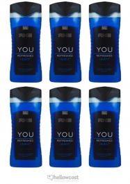 Axe gel Douche Re-Load 2 IN 1 6x400 ml - Hellowcost