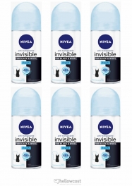 Nivea Deodorant Bille Black&amp;White Invisible Fresh 6X50 ml - Hellowcost