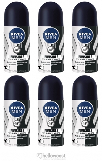 Nivea Desodorante Roll-On Black&amp;White Women 2X50 ml