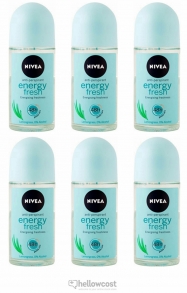 Nivea Desodorante Roll-On Energy Fresh 6X50 ml - Hellowcost