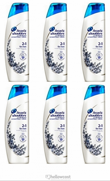 Head &amp;amp; Shoulders Shampooing Antipelliculaire 2 IN 1 For Men 6x450 ml