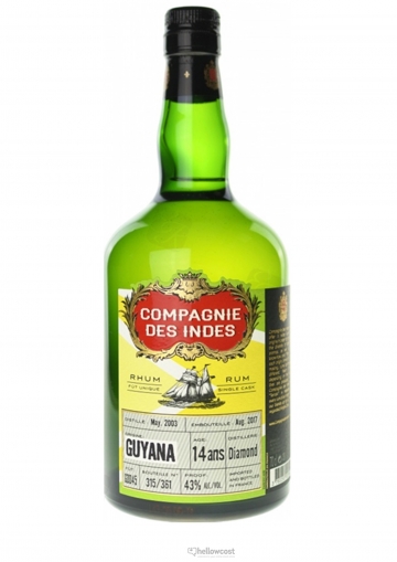 Compagnie Des Indes Guyana 14 Yeras Rhum 43% 70 cl