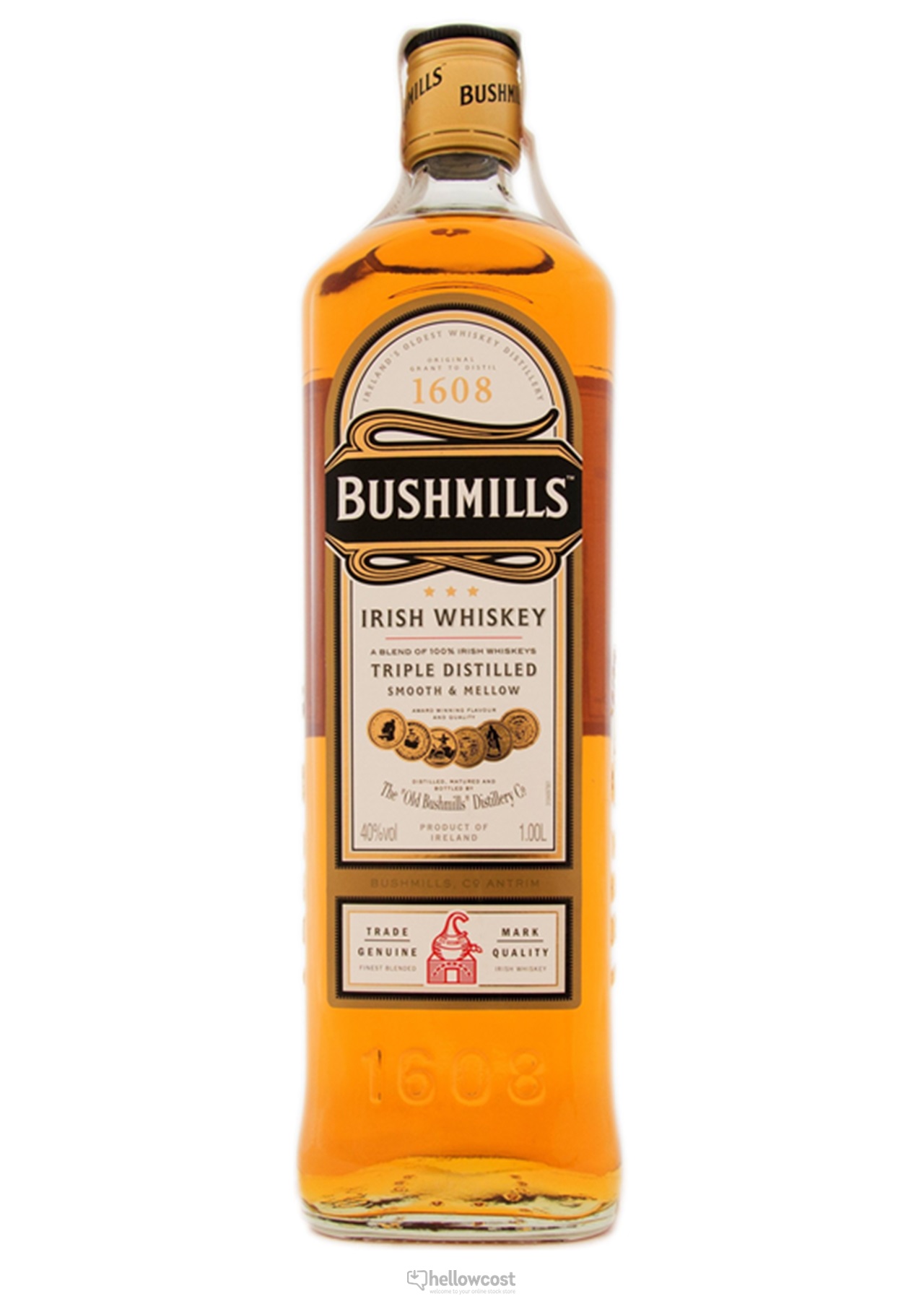 Bushmills Whisky Original 40% 1 Litre - Hellowcost, bienvenue à votre stock  magasin en ligne