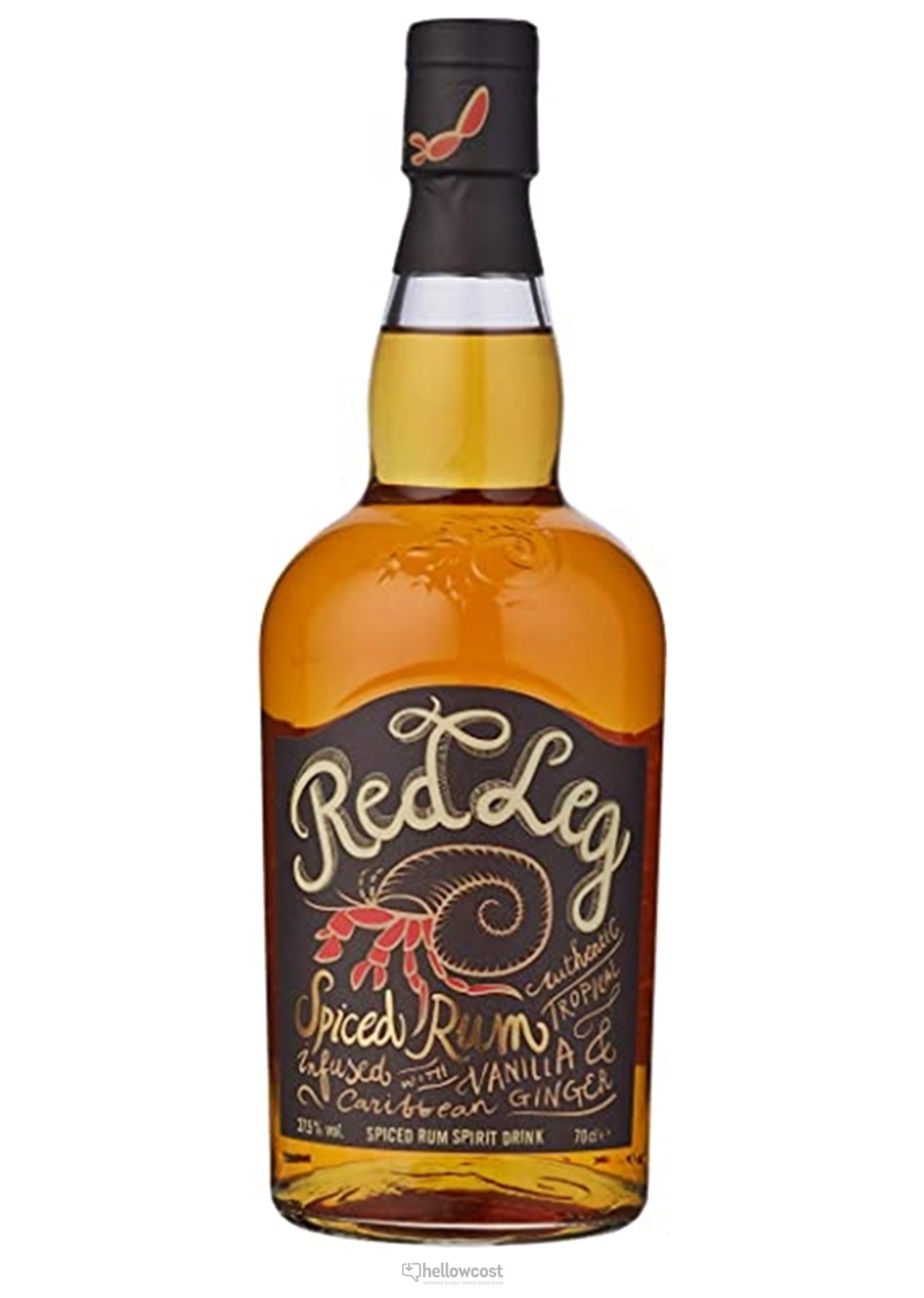 Red leg Spiced Rum 37,5 70 cl Hellowcost