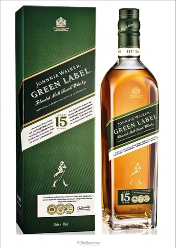 Johnnie Walker Green Label 15 Years Whisky 43º 70 cl