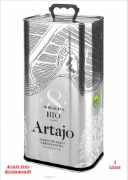 Artajo Huile D’olive Vierge Extra BIO Arbequina Extraction À Froid 5 Litres - Hellowcost