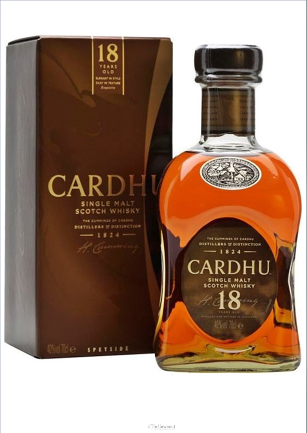 Cardhu 18 Year Old Single Malt Scotch Whisky 70 cl.