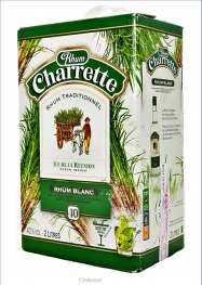 Charrette Rhum Blanc 40% 1 Litre - Hellowcost