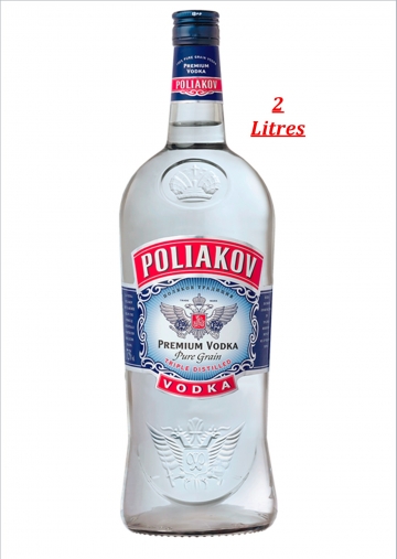Poliakov Vodka 37.5% 2 Litres