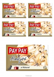 Pay Pay Almejones Al Natural 5X115gr - Hellowcost