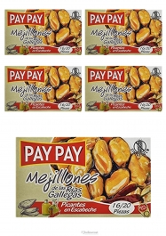 Pay Pay Moules En Sauce Marinade Poids Net 115gr Lot De 5 - Hellowcost