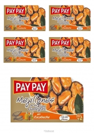 Pay Pay Mejillones En Escabeche 5X115gr - Hellowcost