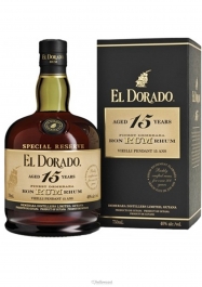 El Dorado 15 Years Rum 43% 70 cl - Hellowcost