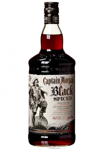 Captain Morgan Black Spiced Ron 40% 100 cl