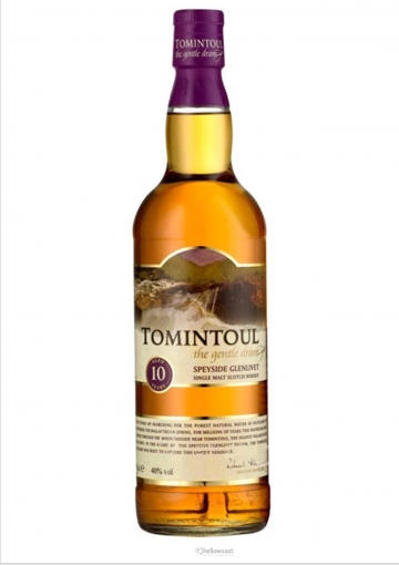 Tomintoul 10 Ans Whisky The Gentle Dram 40% 100 Cl