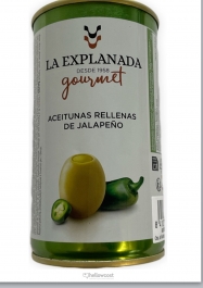 La Explanada Green Olives Stuffed With Blue Cheese Paste 350 gr - Hellowcost