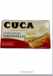 Cuca Small Sardines in Olive Oil Liithographed Tin 115 gr. - Hellowcost