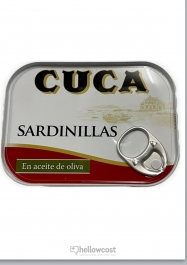 Cuca Petites Sardines à l'huile d'olive Boîte Lithographiée 115 gr. - Hellowcost