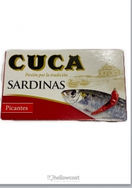 Cuca Sardines Piquants à l'huile de Tournesol 120 gr. - Hellowcost