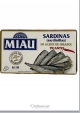 Miau Petites Sardines Piquants à l'huile de Tournesol Boîte 90 gr.