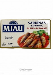 Miau Petites Sardines à la Sauce Tomate Boiîte 85 gr. - Hellowcost