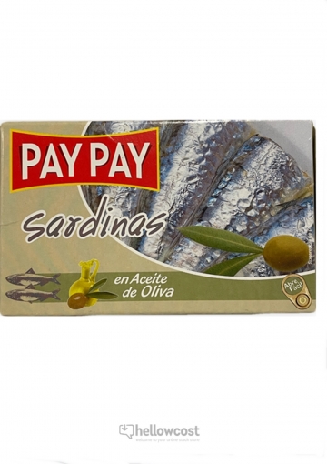 Pay Pay Sardines à l&#039;huile d&#039;olive Boîte 120 gr.
