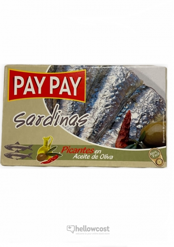 Pay Pay Sardines Piquants à l&#039;huile d&#039;olive Boîte 120 gr.