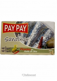 Pay Pay Sardines Piquants à l'huile d'olive Boîte 120 gr. - Hellowcost